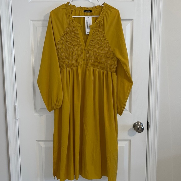 Boohoo Dresses & Skirts - Mustard Mock Dress